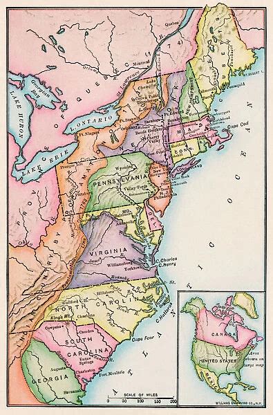 Thirteen Original Colonies In 1776 Photos Prints Posters Framed