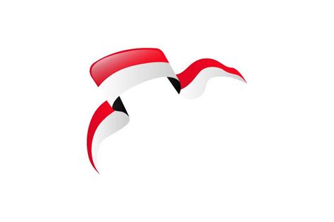 indonesia flag ribbon banner design graphic  muhammad rizky klinsman