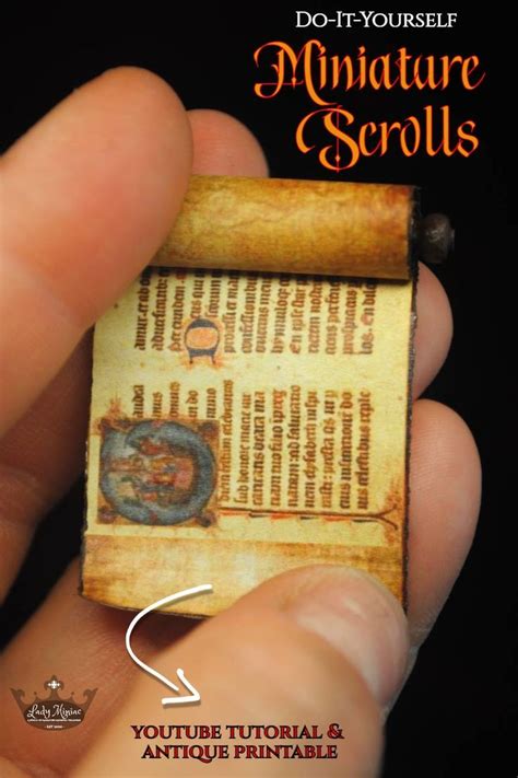 A 112 Scale Antique Medieval Scroll Printable 📜 Make A Set Of Scrolls