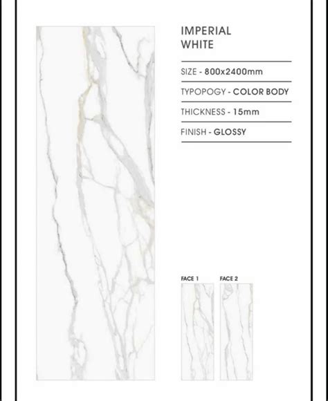 Glossy Vitrified Imperial White Tiles At Best Price In Mumbai Id