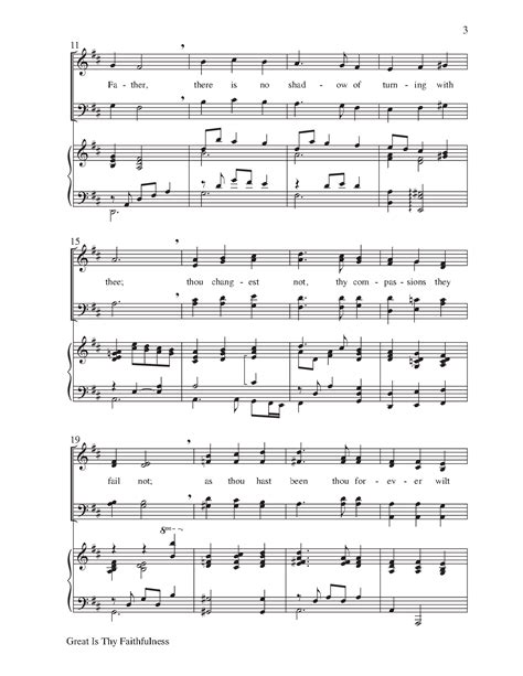 Great Is Thy Faithfulness SATB Arr Josep J W Pepper Sheet Music