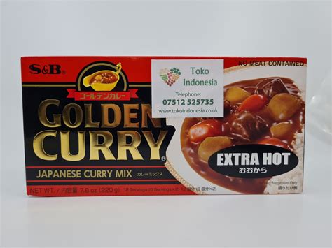 S B Golden Curry Extra Hot G Servings Toko Indonesia