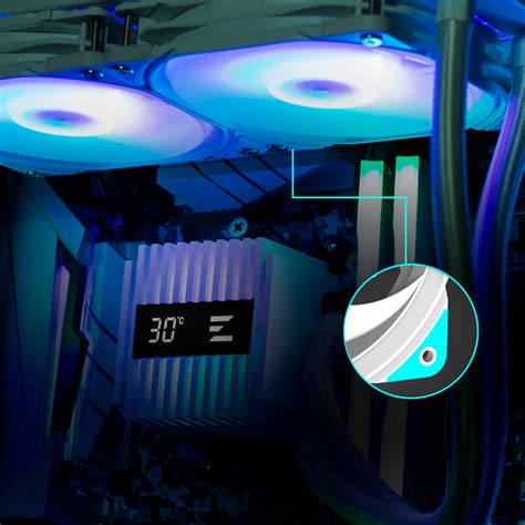 Zalman ALPHA2 A24 WHITE- AIO Liquid CPU Cooler- 2x120mm ARGB