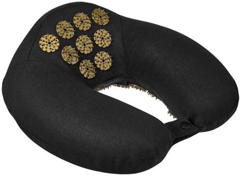 Подушка дорожная акупунктурная Bradex KZ 0740 Нирвана, черная золотые ...
