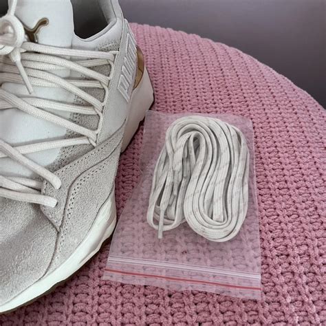 Puma Cream Nude And Gold Sneaker Worn Less Than A Depop