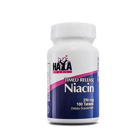 ХАЯ ЛАБС НИАЦИН TR таблетки 250 мг. 100 броя / NIACIN TR (TIME RELEASE ...