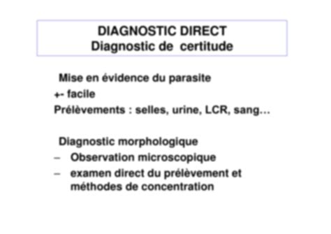 SOLUTION Apport De La Biologie Mol Culaire Au Diagnostic Des