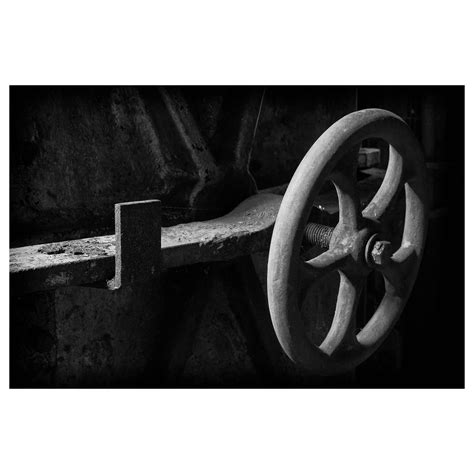 Rebecca Skinner - "Wheel", abandoned, silk mill, black and white