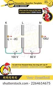 Physics Parallel Plate Capacitor Circuit Capacitors Stock Vector ...