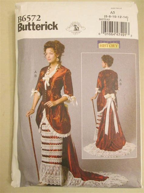 Butterick Making History Costume Pattern Victorian Boned