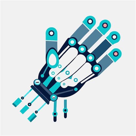 Unique Digital Art Featuring Robotic Hand Gesture Premium Ai