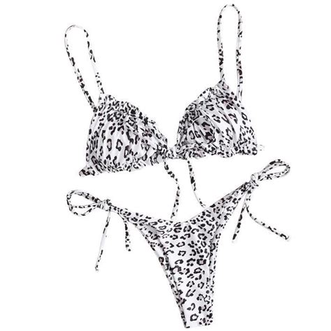 Bikini Nouveau Maillot De Bain Fendu Couture D Impression Mode Pour Femmes Maillots Sexy Blanc