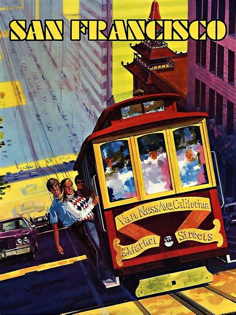Poster Mit Retro Iconic San Francsico Von Corasposters Retro Poster
