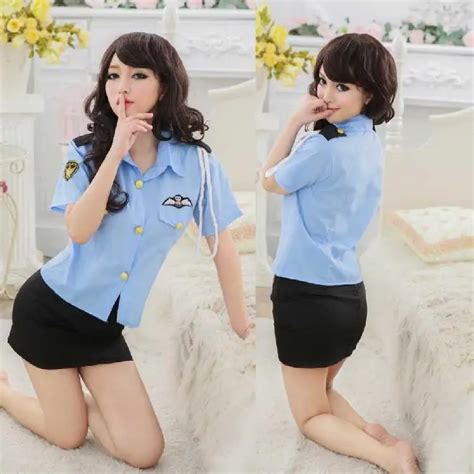 Sexy Lingerie Hongkong Actress Love Policewoman Uniform Police Uniforms Cosplay Bozhi