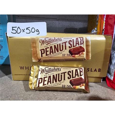 Whittakers Toasted Peanut Slab 50 X 50g