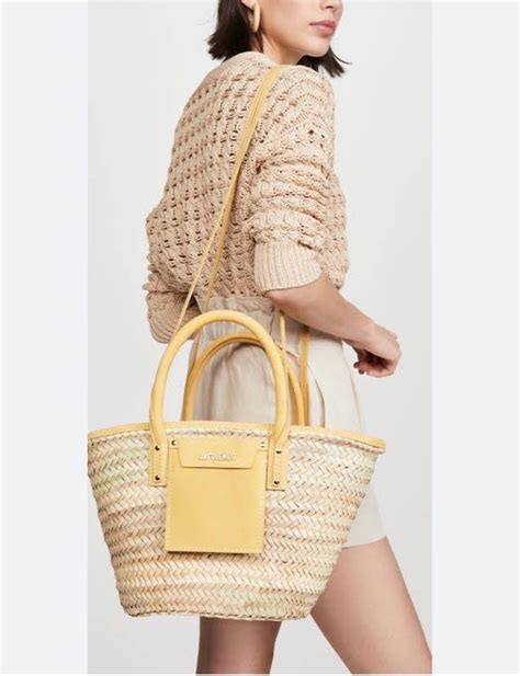 Jacquemus Le Panier Soleil Woven Straw Tote Bag On Carousell