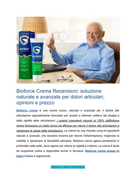 Ppt Bioforce Crema Recensioni Soluzione Naturale E Avanzata Per