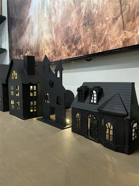 DIY Haunted House Halloween Village - White Oak Shop