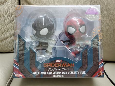 Hot hottoys 全新 cosbaby spiderman 蜘蛛俠 stealth suit far from home peter
