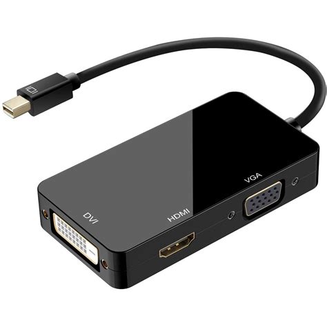 Mini DisplayPort (Thunderbolt Port Compatible) to HDMI/DVI/VGA Male to ...
