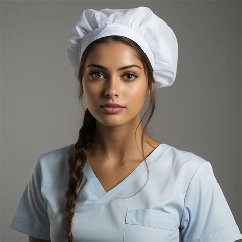 Premium Photo A Indian Nurse Isolated On White Background