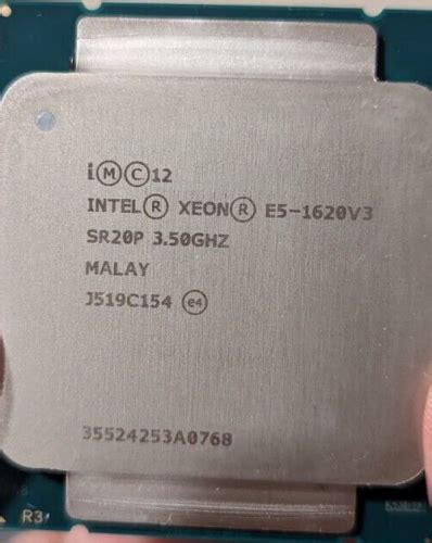 Intel Xeon E5-1620 v3 SR20P 3.5GHz Quad Core LGA 2011-3 CPU Processor