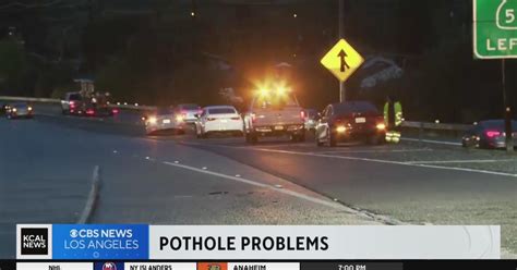 Nearly 50 Vehicles Damaged By Potholes On 71 Freeway In Pomona Cbs