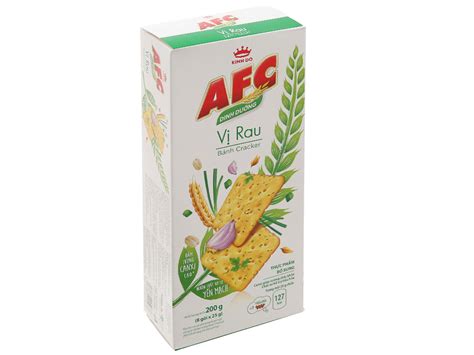 Bánh cracker vị rau AFC Dinh Dưỡng hộp 200g – Muffinshop Smart Baker's ...