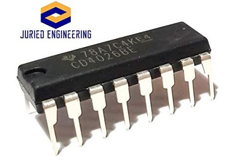 Juried Engineering CD4026BE CD4026 CD4026 CMOS Decade Counter Divider