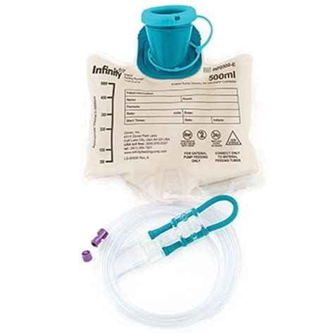 Enteral Feeding Pump Bag Set With Enfit® Connector Infinity® 500 Ml