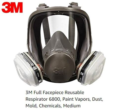 3M Full Face Piece Reusable Respirator 6800 Respiratory