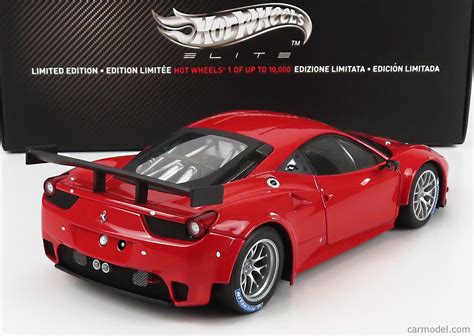 MATTEL HOT WHEELS X2860 Echelle 1 18 FERRARI 458 ITALIA 8C GT2 2011 RED