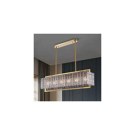 Buy Moooni Luxury Rectangle Crystal Chandelier Modern Rectangular Led