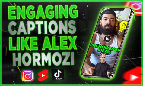 Edit Alex Hormozi Captions Style Instagram Reels Youtube Shorts And