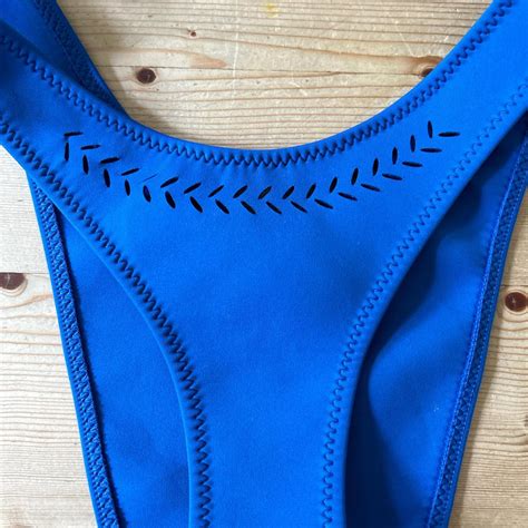 Gigi C Bikini Xs Laser Cut Detail Fabric Feels Depop
