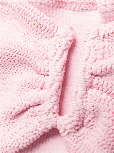 Reina Olga Ausilia Ruched Bandeau Bikini Farfetch