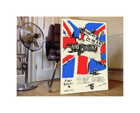 Sex Pistols Anarchy In The Uk Tour Promotional Poster Garage Goth Punk Rock Heavy Surf