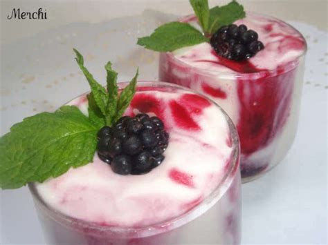 Mousse De Vainilla Con Coulis De Moras Receta Petitchef