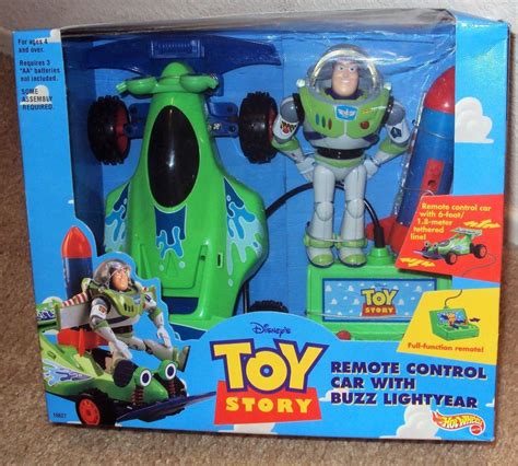 Toy Story Hot Wheels Remote Control Car Buzz Lightyear Figure Rc Mattel St Mib