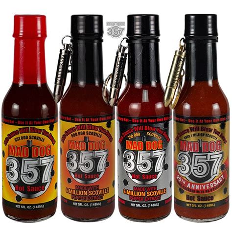 Mad Dog 357 Hot Sauce Collectors T Pack Hot Pepper Extracts Hot
