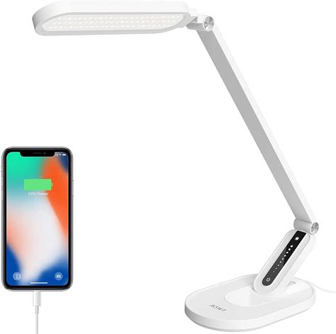 JKSWT LED Desk Lamp Eye Caring Table Lamps Natural Light Protects Eyes