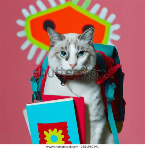 bold portrait photo cat front original ai generated image