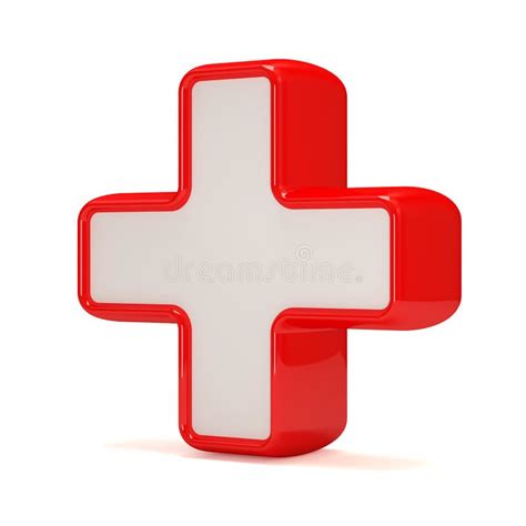 Medicine Cross on White Background Stock Illustration - Illustration of ...