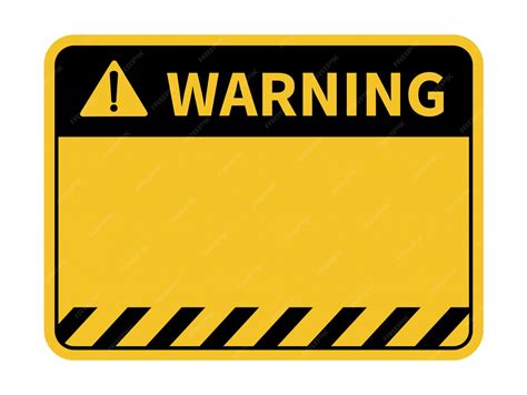 Premium Vector | Blank warning sign.