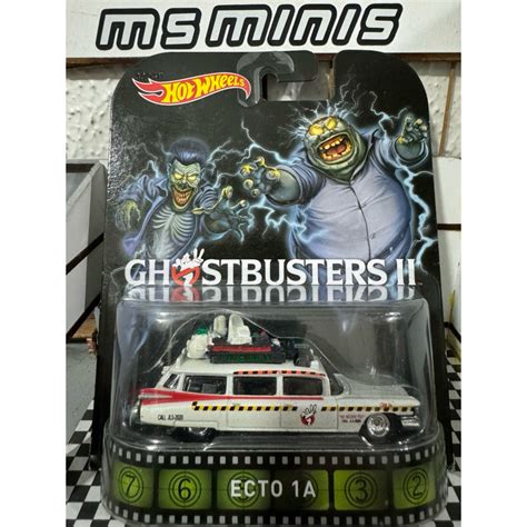 Hot Wheels Retro Premium Ghostbusters II Ecto 1A Shopee Brasil