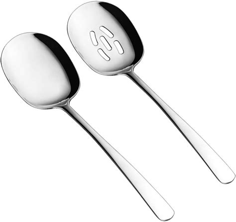 Cornucopia Stainless Steel X Large Serving Spoons 2 Pack