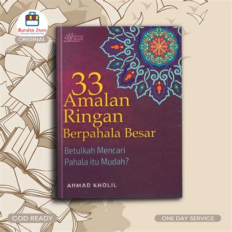 Jual Buku Motivasi Islam 33 Amalan Ringan Berpahala Besar Shopee