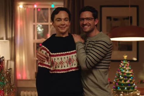 First Look Jim Parsons Ben Aldridge Play Gay Couple In Spoiler Alert