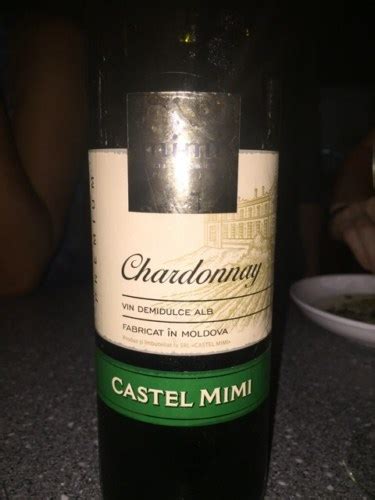 Castel Mimi Wine Resort Chardonnay Demidulce Alb Vivino US