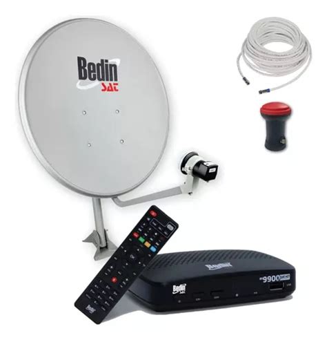 Kit Antena Parab Lica Digital Cm C Receptor Sat Hd Bs S Frete Gr Tis